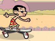 Mr Bean  Games: Skidding Game